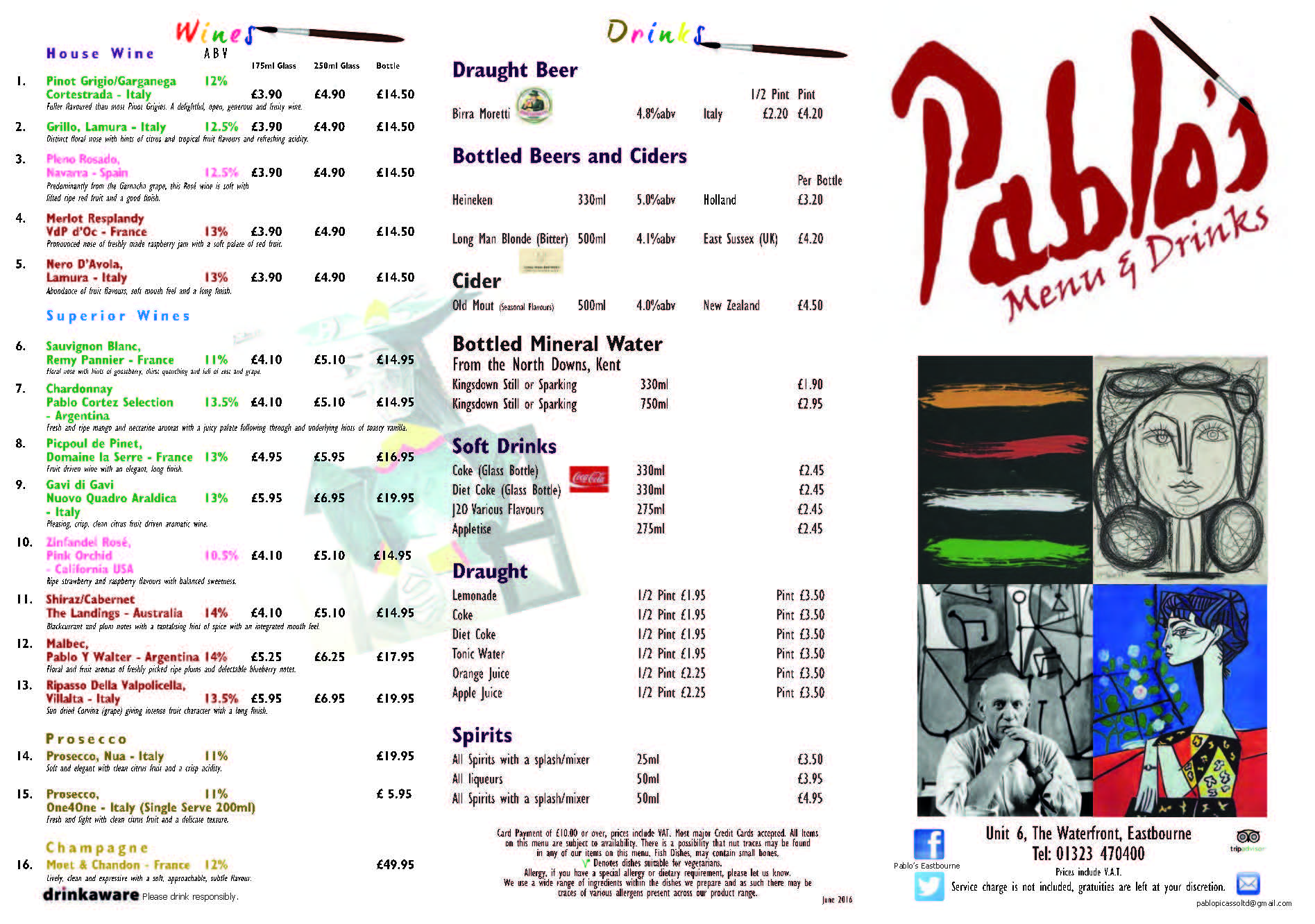 printable restaurant menu